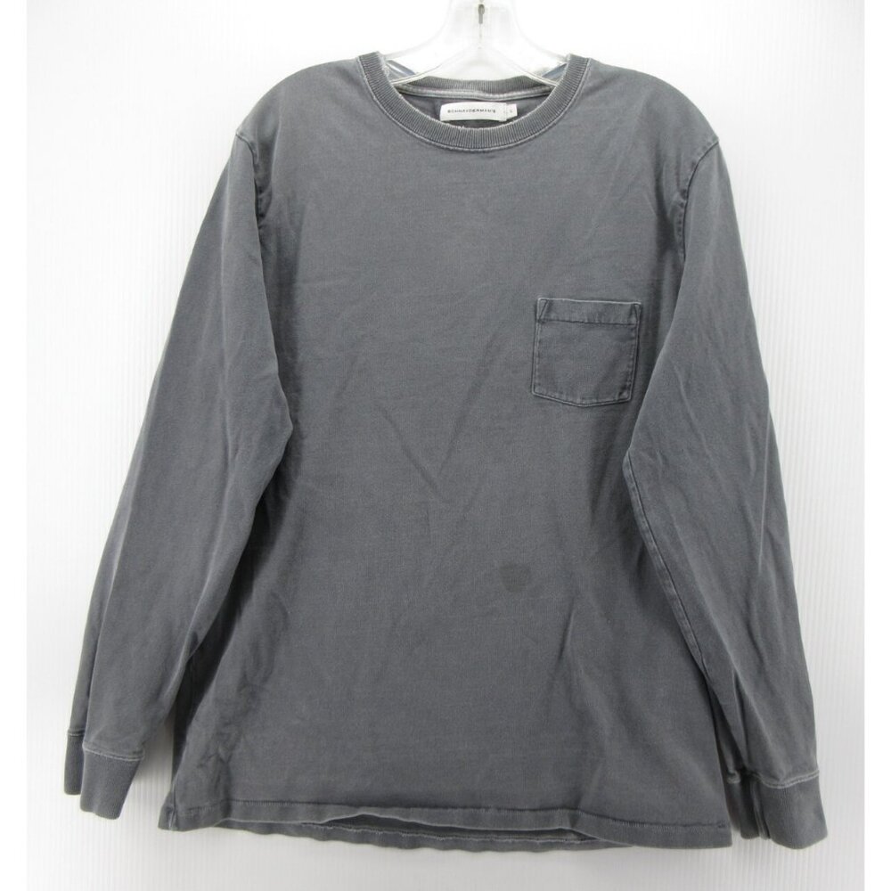 Schnaydermans Shirt Large Pullover Pocket T Distressed Minimalist *